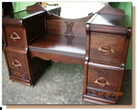 Refinished antique vanity